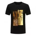 new versace t-shirt collection black gold versace logo